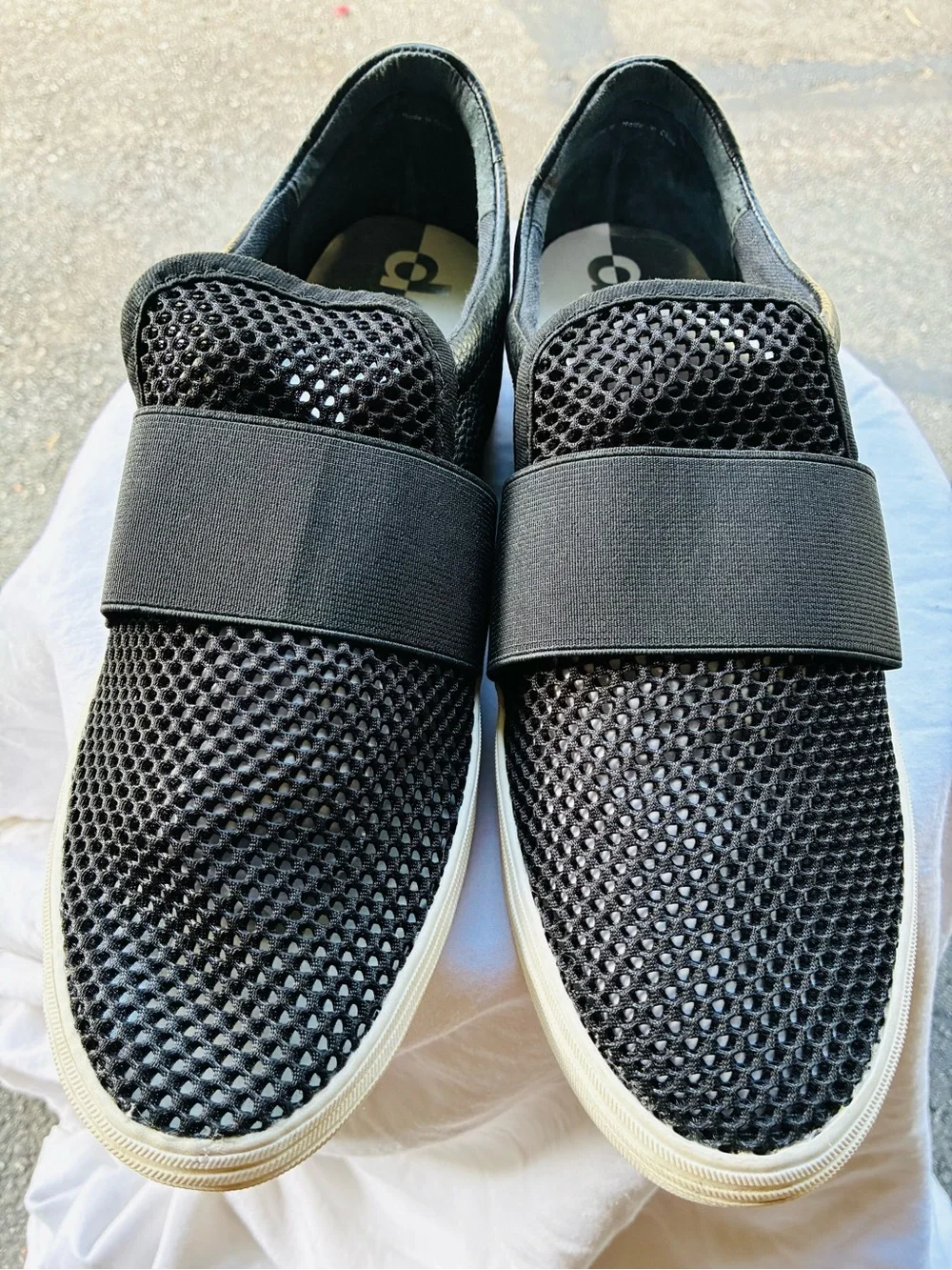 Dolce Vita Men's Black Mesh Slip-On Sneakers, Size 10